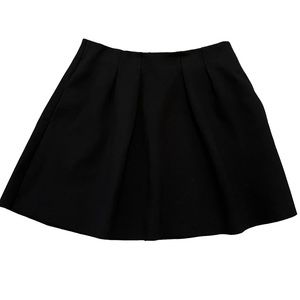 Madewell Black Pleated Fit and Flare Mini Skirt 4